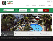 Tablet Screenshot of hotelmexicovera.com